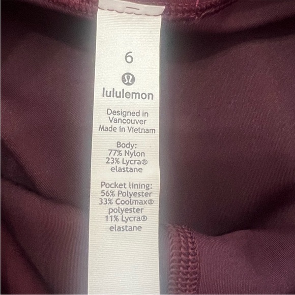 Lululemon Wunder Train High-Rise Crop 21" in Cassis - Picture 9 of 12